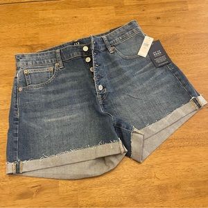 GAP High Rise 4” Curvy Short - Denim Shorts Size 14